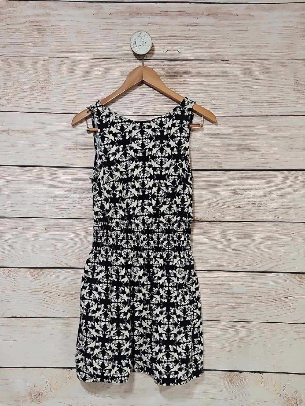 Universal Thread Black and White Floral Sleeveless Women’s Dress Small